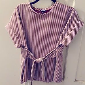Express striped blouse NWOT
